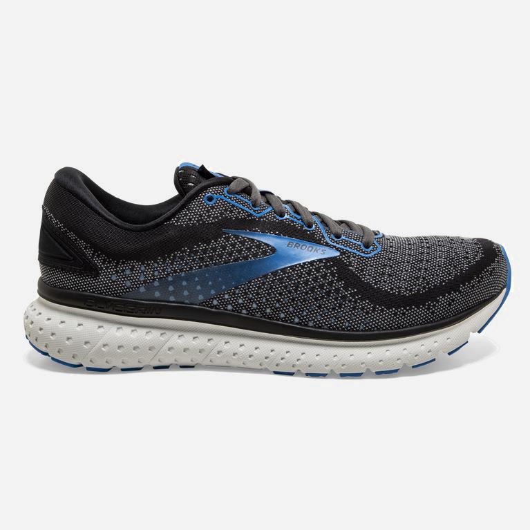 Tenis Brooks Glycerin 18 - Zapatillas Para Correr En Asfalto Hombre - Negras / Gris / Azules (KFJZ-4